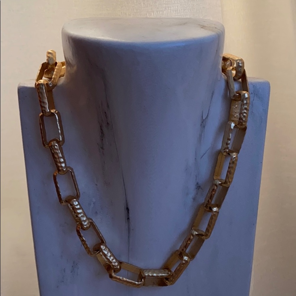 Gold Plated Brass Chain Necklace - Picture 1 of 3